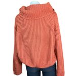 Cozy Orange Cowl Neck Sweater Chunky Cropped size M Size M Photo 1