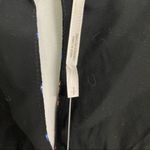 Free People Dress Smocked Black Floral Print Square Neck Long Puff Sleeves Small Photo 7