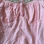 Kohls Pink Puff Sleeve Smocked Blouse Photo 1