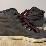 Paul Green  high top. Charcoal / purple. Lace up with zipper.  US 6.5. UK 4. Photo 7