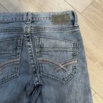 BKE  Aiden Denim Blue Distressed Jeans Womens Size  29R  Cotton Blend Embroidered Photo 7