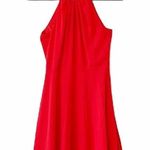 EXPRESS Red Grecian Neck Dress Party Size 0 Flirty Fun Holiday Photo 0