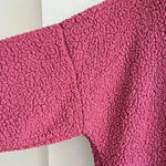 Aerie  Dream Sherpa Quarter Zip Sweatshirt, Cherry Pink/Hot Pink Photo 10