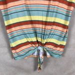 Style & Co . Soft Pastel Striped Knot Front T-Shirt NEW SMALL Photo 1