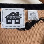 Vintage Storybook Knits Tiger Stripe Beaded Cardigan Multi Size M Photo 2