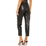 Alice + Olivia  Liliana Black Vegan Leather Faux Leather Paperbag Pants Size XS Photo 1