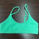 SheIn Seersucker Green Bikini Top Size X-Small Photo 0