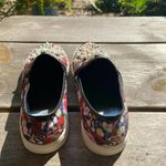 GB  Girls Shoes Size 5M 5 M Floral Slip On Sneakers Rhinestones Beaded Pearls Photo 2