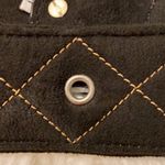 Equine Couture  Belt size M long 44” Black and Tan brand new quilted suede Photo 6