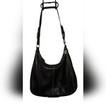 The Sak  Black Leather Shoulder Bag crescent shape Photo 1