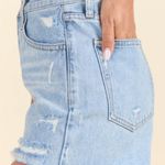 Pink Lily Good Starts Light Wash Distressed Denim Shorts Photo 1