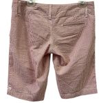 Hurley  Striped Seersucker Bermuda Shorts Pink White Cotton Blend USA Juniors 5 Photo 9