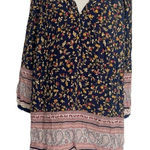 Rose & Thyme  Size 3X  Top Blouse Boho Floral Plus Size Paisley Photo 0