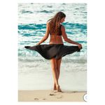 Ripskirt Hawaii Black wrap Skirt Length 2 Sz.L Size L Photo 2