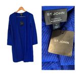St. John Collection   Architectural Ottoman Knit Jacket  in Vivid Blue (6) Photo 4