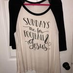 Altar'd State Altar’d State Football and Jesus Shirt Photo 1