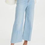 Veronica Beard  Grant Wide-Leg Raw Hem Aire Cropped Jeans Button Fly Flare 29 Photo 1