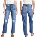 joe's jeans JOE’S JEANS The Niki Mid-Rise Distressed Boyfriend Raw Hem Button Fly Size 29 Photo 1