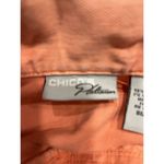 Chico's Vtg 90s  Platinum Denim Women's Vest Coral Button Front Med L Y2K pockets Photo 3