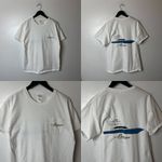 Gildan Irene Cleveland OH Yacht T Shirt Vintage Y2K Medium M White Graphic Tee Photo 10