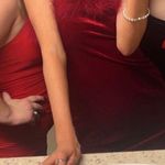 Red Velvet Cocktail Dress Photo 1