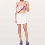 Lululemon Rare  Pace Rival Tennis Golf Skirt Tall 15” White -Size 6 NWT Original Photo 2