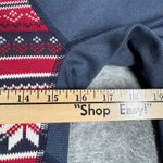 L.L. Bean 1/4 Zip Pullover Top Womens S Fair Isle Red Gray Cottagecore Gorpcore Size XS Photo 11