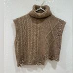 ZARA  embellished crop knit vest size S NWT Photo 3