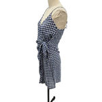 Rails  Malia Dress in‎ Navy Blue Gingham Wrap Dress Size Small Photo 5