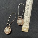 Silver sphere dangle earrings Photo 2