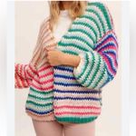 Listicle  Multi Color Loose Fit Cardigan Photo 1