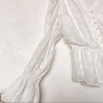 Elizabeth and James  Peplum Top Marshmallow Size XS Photo 6