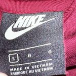  Burgundy Nike Cowl Neck Hoodie with Gold Logo Photo 3