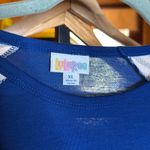 LuLaRoe NWT Randy Blue w/ White Blue Black Red Plaid Sleeve Size XL Photo 1