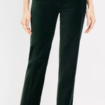 Loft Dark Green Riviera Slim Velvet Pants, size 10 Photo 0
