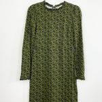 Boden USA Boden Frill-Detail Mini Dress Olive Green, Primrose Swirl Photo 3