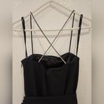 Kate Spade  Rhinestone Embellished Wide-leg  Jumpsuit Black Size 00 Photo 8