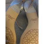 Dash Kitten Heel by Jewel BADGLEY MISCHKA Adorned Open Toe, S84 Silver Size 9 Photo 5