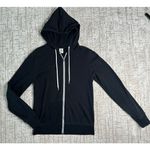 ZINE: Black Classic Zip Up Hoodie size M Size M Photo 0