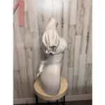 Lyaner White Puff Sleeve Tie Back Crop Top Medium Boho Cottagecore Blouse NWT Photo 5