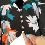 Candie's  Black Floral Spaghetti Strap V-Neck Long Maxi Dress Women Sz XS Photo 4