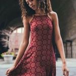 Brandy Melville  Red Medallion Abigail Tank Mini Dress Y2K Hippie Boho Festival Photo 0