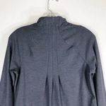 Apana Medium Pullover Gray Top Thumb Holes Quarter Zip Long Sleeve Athletic 593 Photo 2