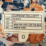 Current/Elliott Current Elliott Blue Orange Floral Peplum Cami Tank Top Size 0 Photo 7