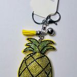 NWT sparkly pineapple keychain/purse charm Yellow Photo 0