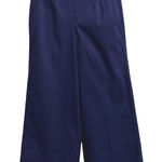 Spanx Stretch Twill Wide Leg Crop Pants Lapis Blue Size Medium 20989R Pull-on Photo 0