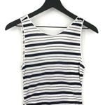 Three Dots Striped Maxi Dress White Navy XS Photo 1