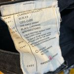 Current/Elliott The Ankle Black/White Chevron Skinny Denim Jeans Rhinestones 25 Photo 7