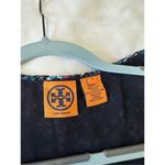 Tory Burch Camilla Dasha Silk Blue and Black Print Dress Size 4 Photo 2