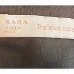 ZARA  EMBROIDERED DRESS WITH RUFFLES w/ beads-Grey‎ Small Photo 6